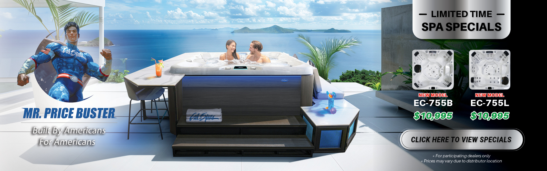 Calspas hot tub being used in a family setting - Greenwood